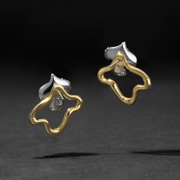 ALEXIS BITTAR Freeform Pavé Crystal Jacket Earrings - Picture 4 of 6